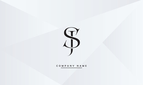 JS, SJ, J, S Abstract Letters Logo Monogram