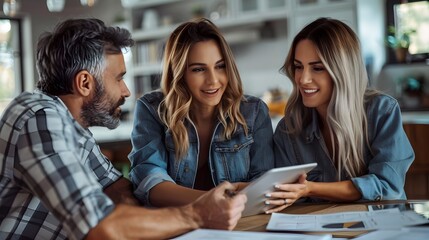 Couple Discussing Insurance Options with Financial Advisor in Meeting