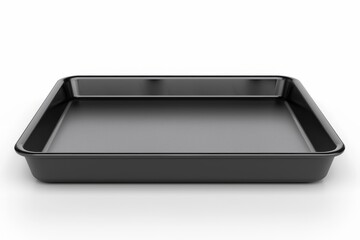 Bare oven tray on white background