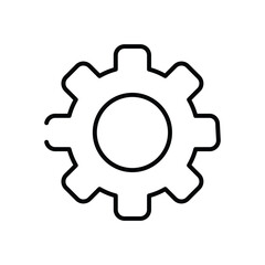 Gear vector icon
