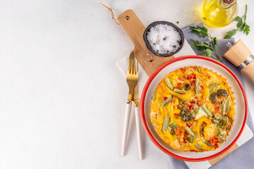 Vegetable casserole frittata