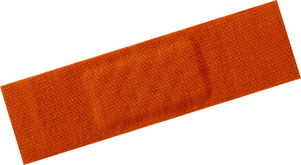 A brown medical sticking plaster
