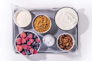 Making Frozen Yogurt Bark background