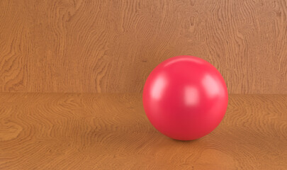 Red 3d Ball with Shadow