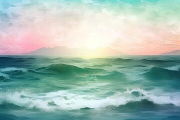 Fototapeta premium sea and sky made by midjourney