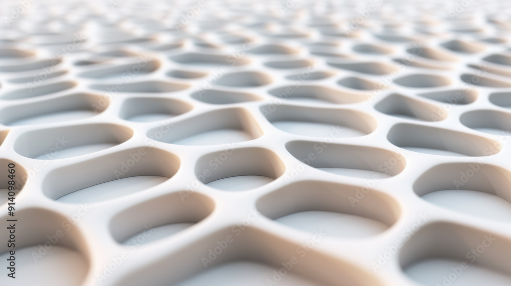 Poster abstract pattern of smooth, organic shapes creating a sense of fluid structure and intricate design,