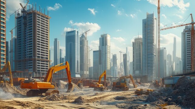 Construction Workers Building Dubai's Newest Skyscraper