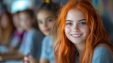 Students Engaged in Creative Art Activities at Miumzlik School in a Bright Classroom Setting