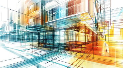 The Fascinating World of Abstract Architectural Drawings: A Blend of Creativity and Innovation. Showcasing Unconventional Designs and Inspiring Spatial Concepts.