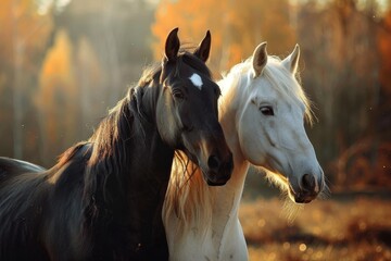Obraz premium Stunning image of a pair of horses