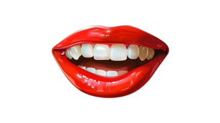 illustration of a happy mouth
