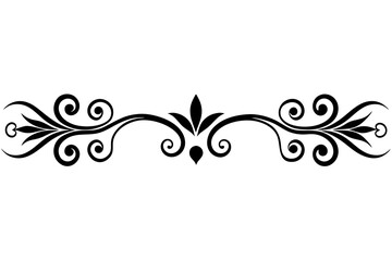 Text Divider Ornaments Vector Illustration On a White Background