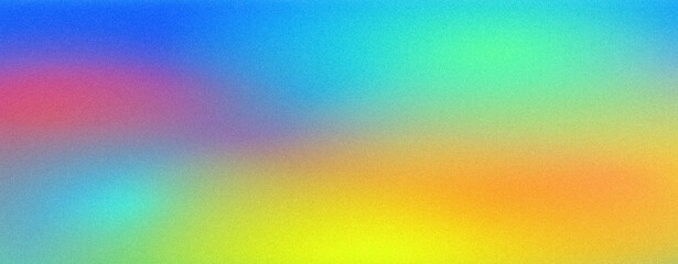 Grainy gradient background pink yellow pink blue green noise texture, abstract vibrant backdrop banner poster wallpaper header design