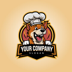 Hot Dog Mascot Logo EPS Vector Design