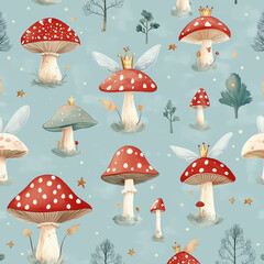 The photo illustration of seamless pattern pigs on the colorful background