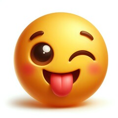 Fototapeta premium 3d smiley with a face