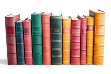 Books Collection on Isolated white background created with generative ai