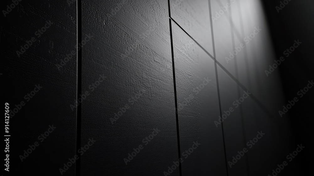 Aufkleber matte 3d black background with subtle textures and soft shadows, suitable for a refined and understa