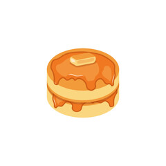  Flat Delicious Pancake Illustrations
