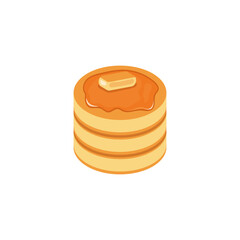  Flat Delicious Pancake Illustrations
