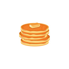  Flat Delicious Pancake Illustrations
