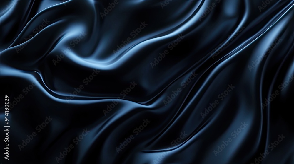 Poster mysterious 3d black background with dark gradients and soft glows, creating an enigmatic and atmosph