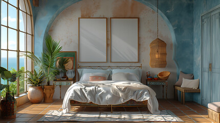 home painting two mockup, bedroom interior, drawing room wall art mockup, house wall canvas mockup, home interior background