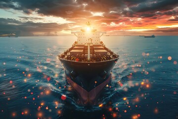 Obraz premium Machine learning models for predicting and managing maintenance schedules for heavy ships 