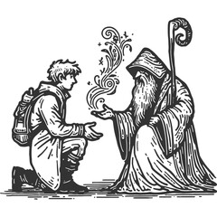 Unraveling the Mysteries Within Vintage Illustration Vector