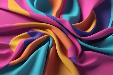 abstract soft silk texture bright vibrant color, fabric material background, textile pattern