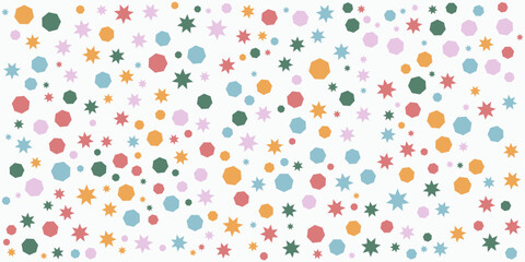 Abstract pattern with star in Soft gradient pastel background in sweet colour. Eps10