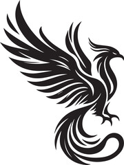 phoenix vector silhouette illustration logo