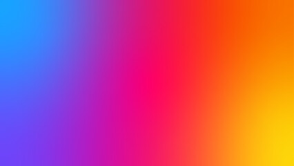 Smooth gradient background, blue, orange, red, pink, yellow, purple