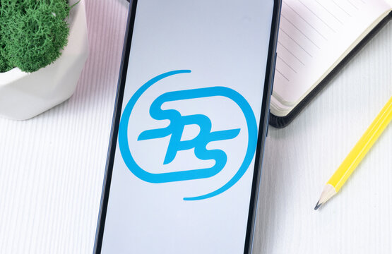 New York, USA - 1 August 2024: SPS Commerce Logo on Phone Screen, Icon on Display