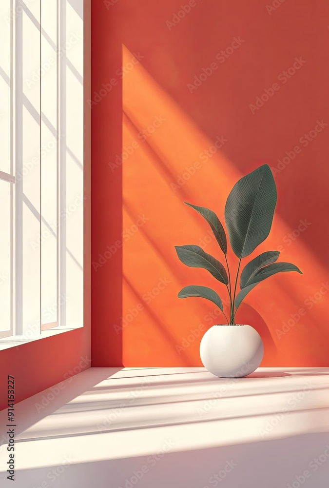 Poster a minimalist abstract background with simple shapes and a monochromatic color scheme, emphasizing el