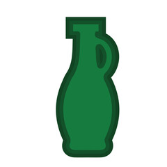 green bottle vector, 3d rendering