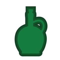 green bottle vector, 3d rendering