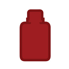 red bottle vector, logo, vector illustration, abstract, art, 3d rendering, silhouette