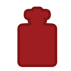 red bottle vector, logo, vector illustration, abstract, art, 3d rendering, silhouette