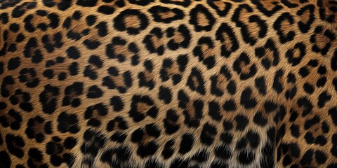 A close up of a leopard's fur with a brown and black pattern. The fur is very detailed and has a lot of texture