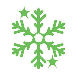 snowflake vector, logo, vector illustration, abstract, art, 3d rendering, silhouette