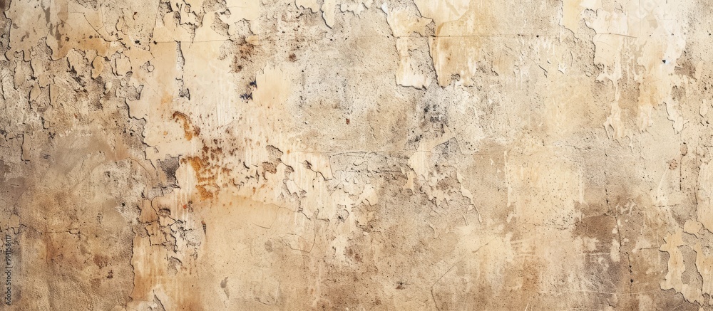 Aufkleber vintage stucco wall texture with an abstract grunge design offering a wide rough background suitable