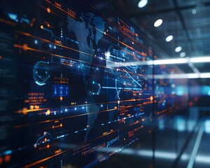 Obraz premium Sleek Digital Timeline Showcasing Historical Events and Continuum of Time