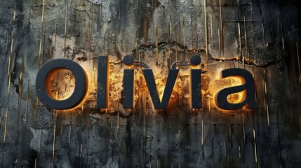 Grey LED personalized postcard perfect for decor.