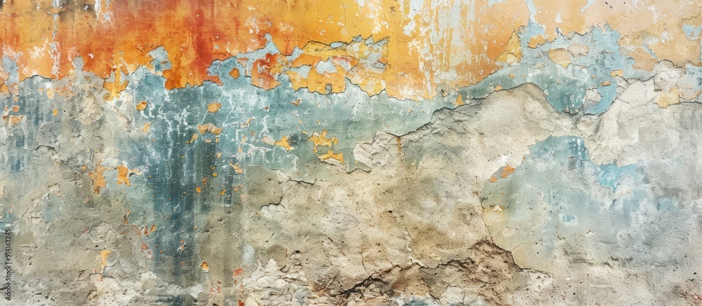 Poster weathered wall background with an abstract appearance and copy space image