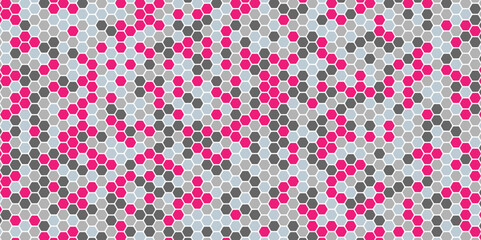 Hexagonal Abstract Technology Background. Pattern of hexagon shapes.