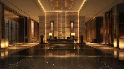 balanced proportions in the design, light strips, floor, wall, and table lamps, embedded downlights,