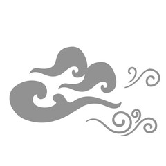 Wind weather, Natural movement of air symbols, waveforms of water or wind flow, vector, logo, vector illustration, abstract, art, 3d rendering
