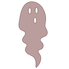 white ghost, vector, logo, vector illustration, abstract, art, 3d rendering