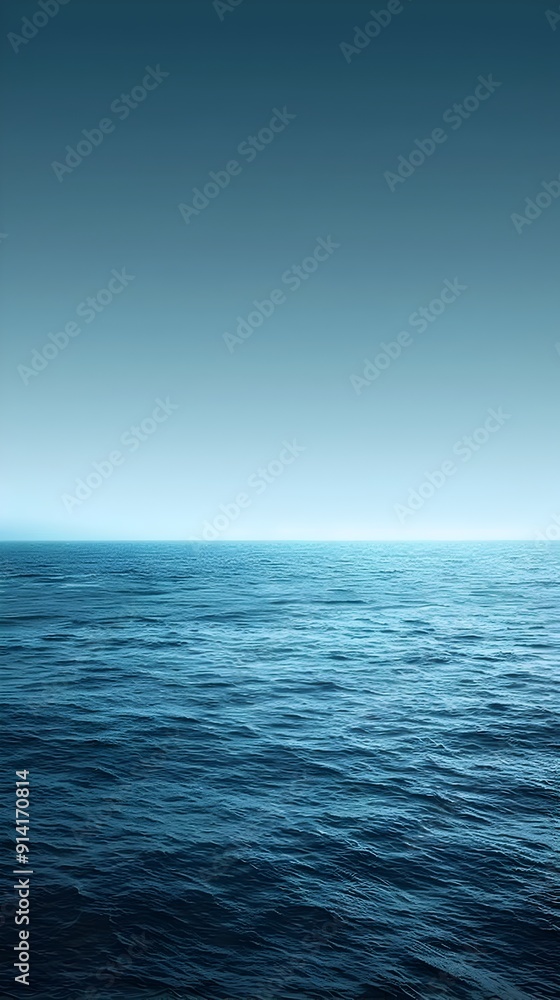 Poster smooth gradient background transitioning from deep blue to light aqua perfect for tech product mocku